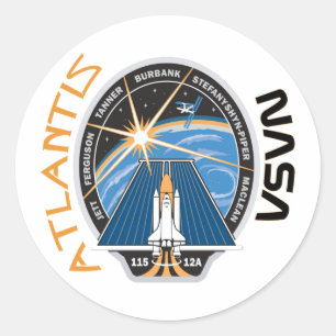 STS 115 Atlantis Runder Aufkleber