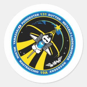 STS 131 Discovery Runder Aufkleber