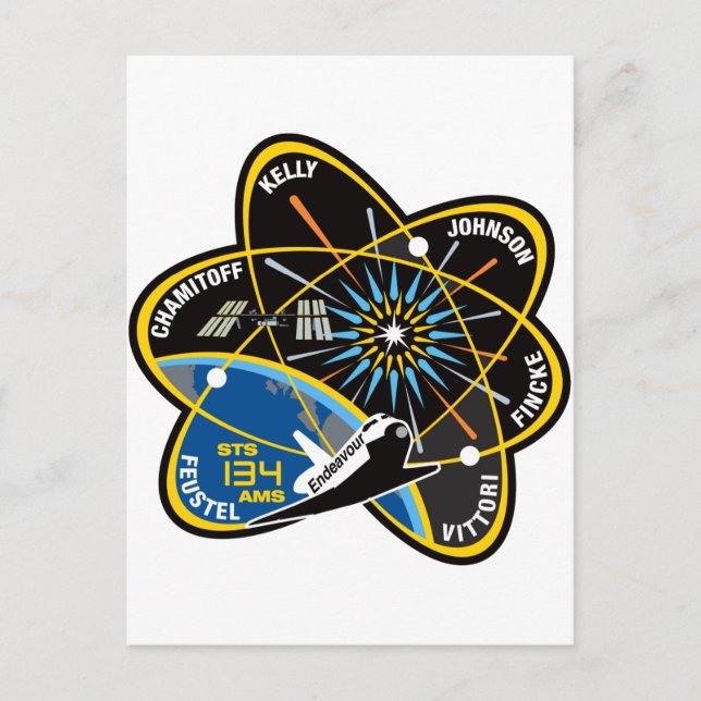 STS 134 Endeavor Postkarte (Vorderseite)