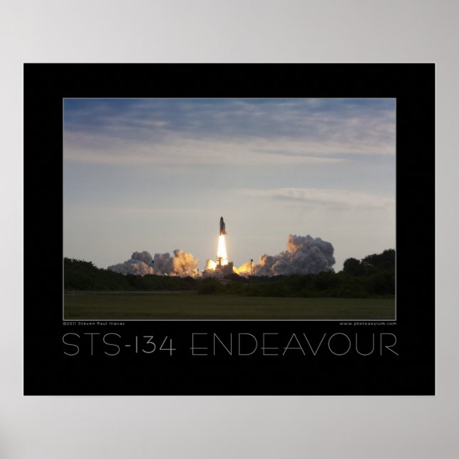 STS-134 Space Shuttle Endeavour Poster (Vorne)