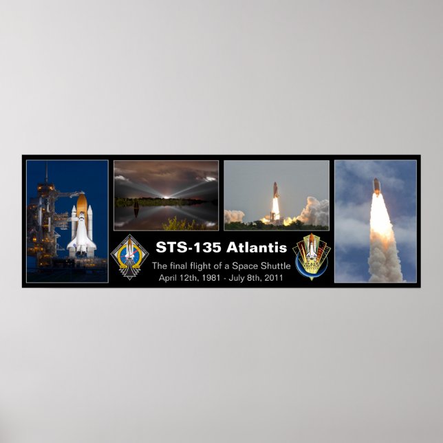 STS-135 Atlantis Final Flight Poster (Vorne)