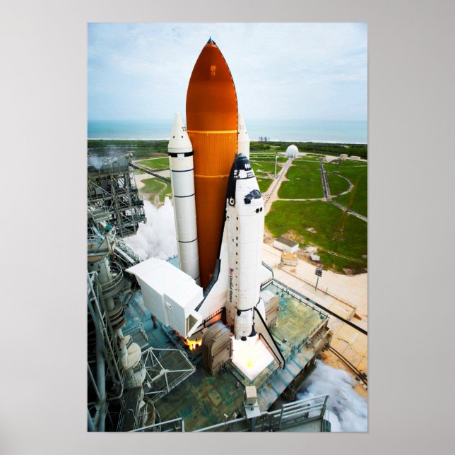 STS-135 Space Shuttle Atlantis Launch Poster (Vorne)
