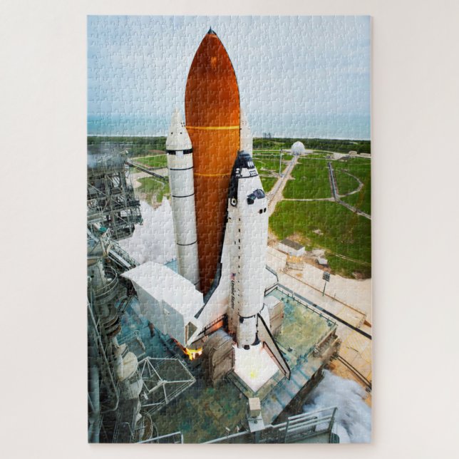 STS-135 Space Shuttle Atlantis Start Puzzle (Vertikal)