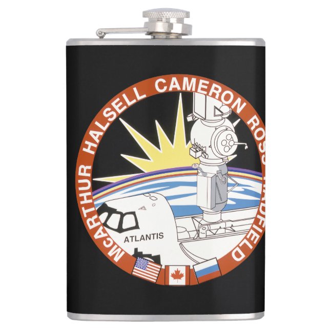 Sts-74 (Mission Patch) Flachmann (Vorderseite)