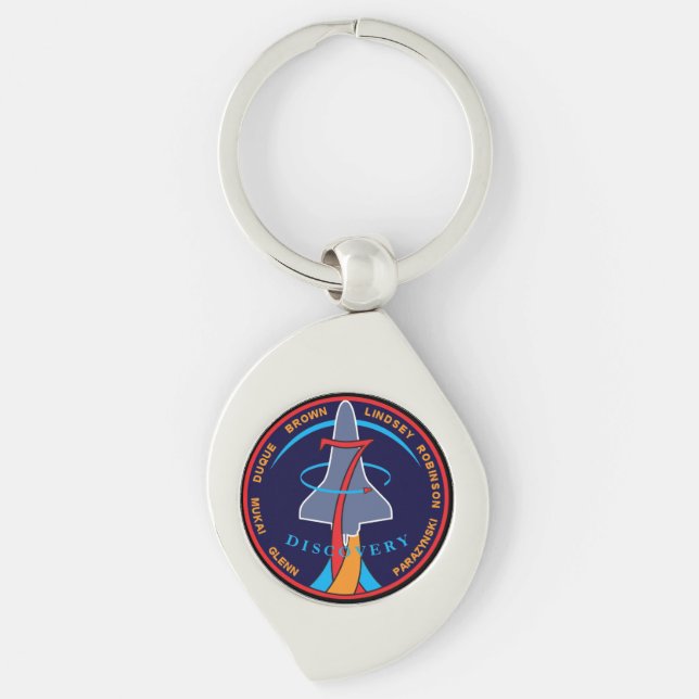 STS-95 Space Shuttle Discovery Mission Patch Logo Schlüsselanhänger (Vorderseite)