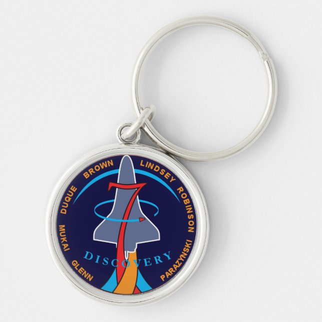 STS-95 Space Shuttle Discovery Mission Patch Logo Schlüsselanhänger (Vorne)