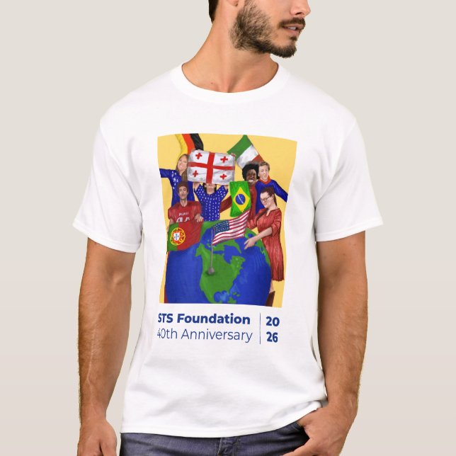 STS Foundation 40. Jubiläums-Männer-T-Shirt T-Shirt (Vorderseite)
