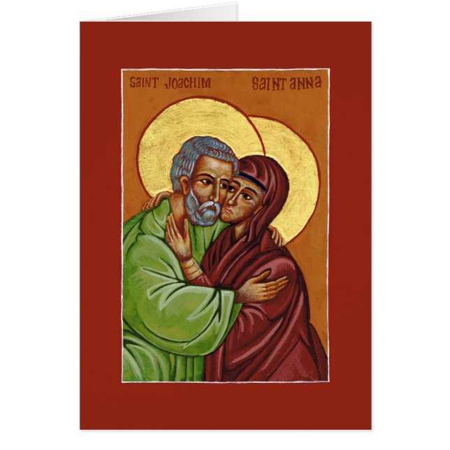 Sts Joachim & Anna Icon Liebe Card (Vorne)