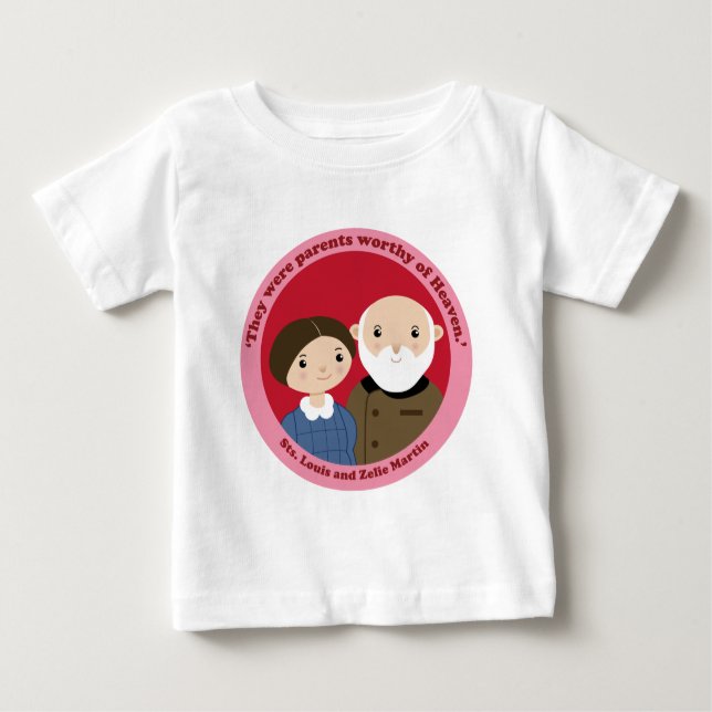 Sts. Louis und Zelie Martin Baby T-shirt (Vorderseite)