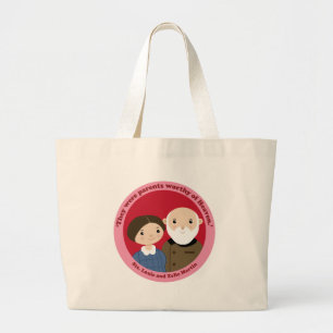 Sts. Louis und Zelie Martin Jumbo Stoffbeutel
