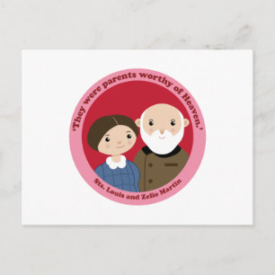 Sts. Louis und Zelie Martin Postkarte