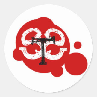 STS SPatter Round-Aufkleber Runder Aufkleber