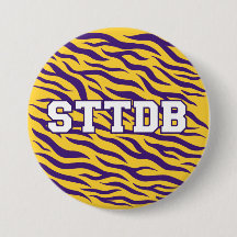 STTDB LSU Button - Tiger Band Neck Game Day Button