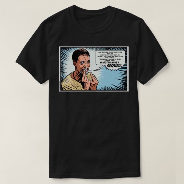 Stu Macher Scream Movie Comic Adaption Panel Art C T-Shirt (Design vorne)
