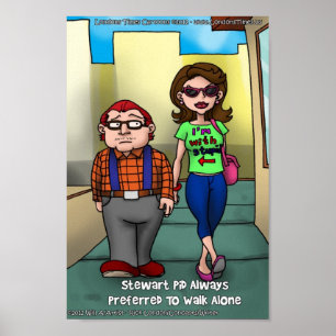 Stu-Pid Funny Poster von Londons Times-Cartoon