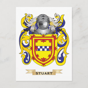 Stuart Coat of Arms (Familienwappen) Postkarte