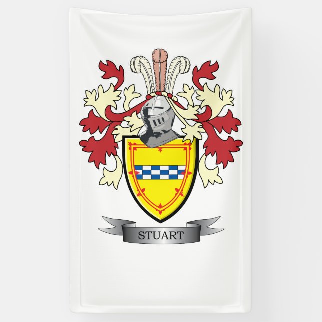 Stuart-Familienwappen-Wappen Banner (Vertikal)