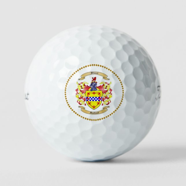 Stuart Family Coat of Arms Golf Balls Golfball (Vorderseite)