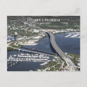 Stuart Florida Arial View Postkarte