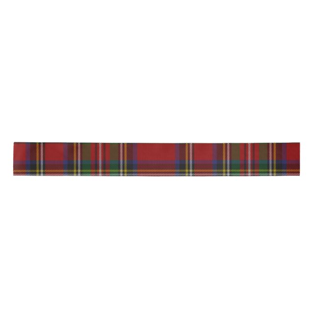Stuart Kariert Tartan Christmas Satinband (Vorderseite)