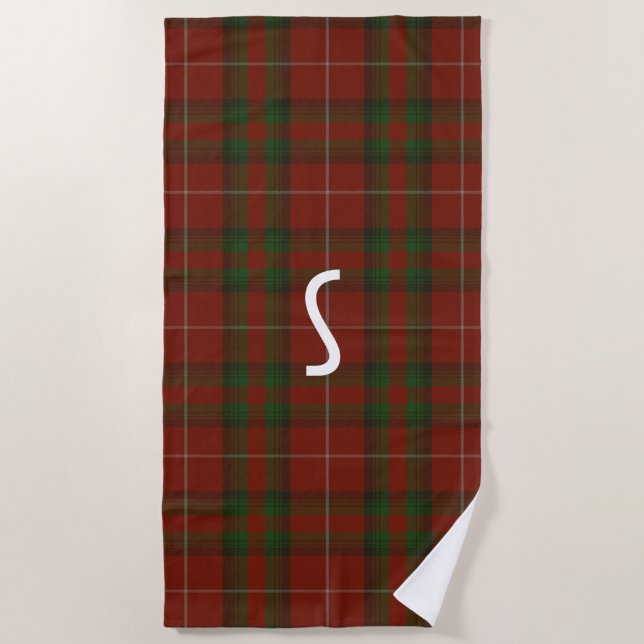 Stuart of Brute Tartan Kariert Beach Towel Strandtuch (Vorderseite)