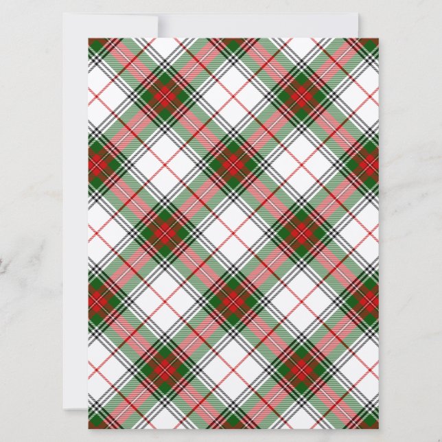 Stuart / Stewart tartan, weiß grün kariert (Vorderseite)