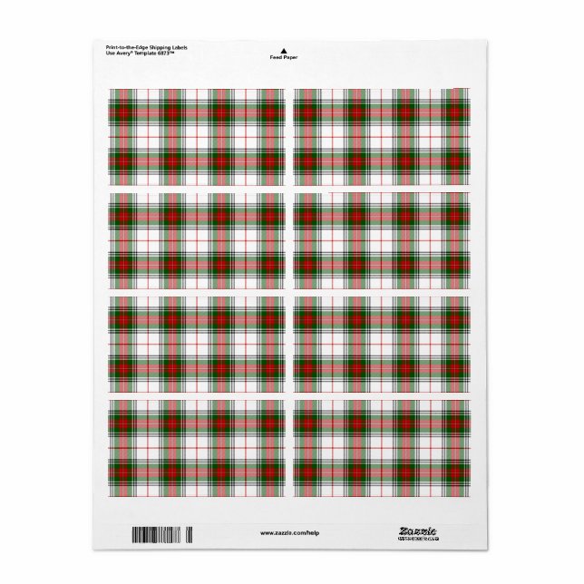 Stuart / Stewart tartan, weiß grün kariert (Vorne)
