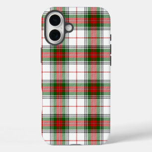 Stuart / Stewart tartan, weiß grün kariert iPhone 16 Plus Hülle