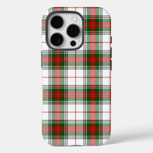 Stuart / Stewart tartan, weiß grün kariert iPhone 16 Pro Hülle