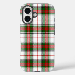 Stuart / Stewart tartan, weiß grün kariert iPhone 16 Hülle