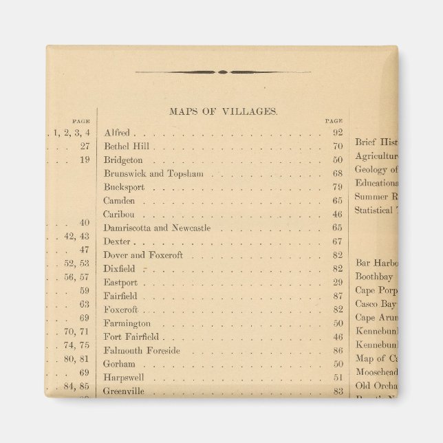 Stuarts Atlas des Staat Maine Magnet (Vorne)