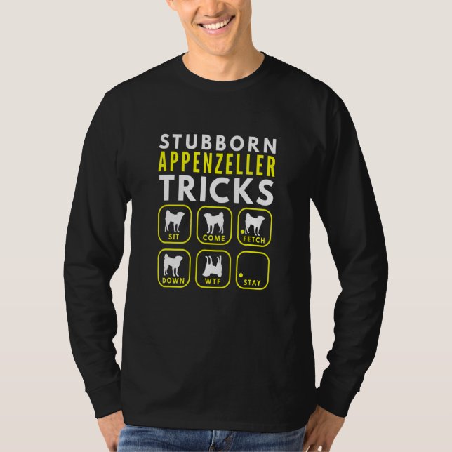 Stubborn Appenzeller Tricks - Dog Training T-Shirt (Vorderseite)