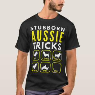 Stubborn Aussie Tricks - Hundetraining Premium T-Shirt