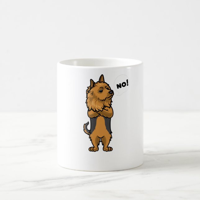 Stubborn Australian Terrier Dog Kaffeetasse (Mittel)