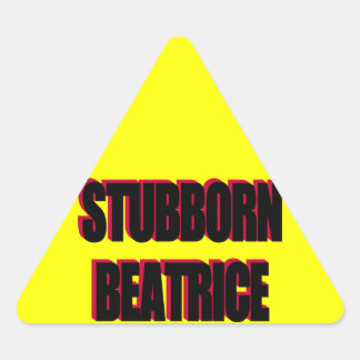 Stubborn Beatrice Sticker