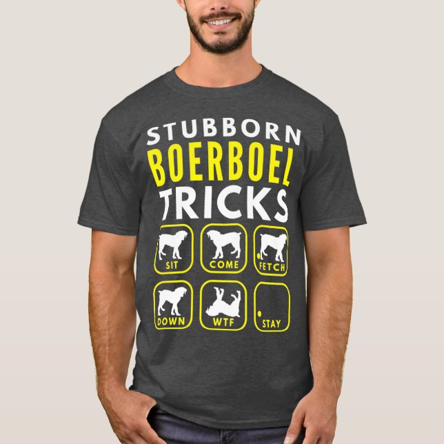 Stubborn Boerboel Tricks - Hundeschulungsprämie T-Shirt (Vorderseite)