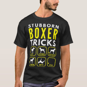Stubborn Boxer Tricks - Hundetraining Premium T-Shirt
