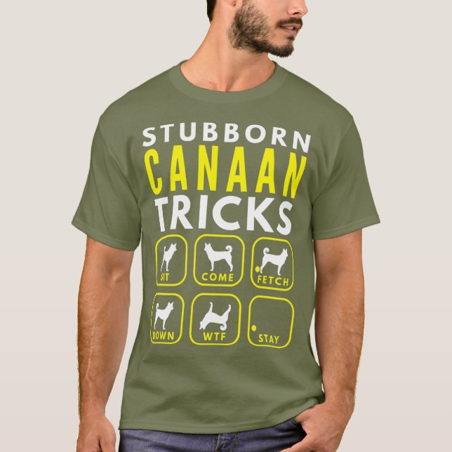 Stubborn Canaan Dog Tricks - Dogentraining T-Shirt (Vorderseite)