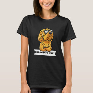 Stubborn Cockapoo Dog Spoodle mit Sonnenbrille T-Shirt