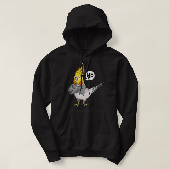 Stubborn Cockatiel Bird Liebhaber von Kindern Frau Hoodie (Design vorne)