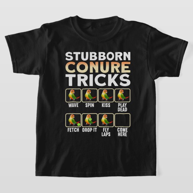 Stubborn Conure Parrot Tricks I Green Cheap T-Shirt (Ablage )