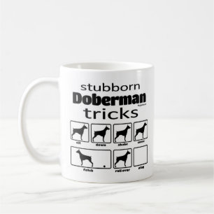 Stubborn Doberman Tricks Kaffeetasse