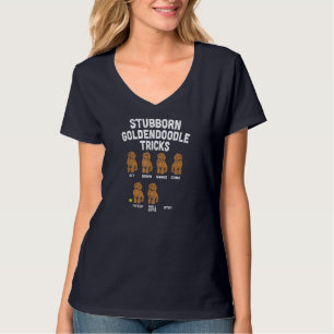 Stubborn Goldendoodle Tricks Funny Dog Trainer Mam T-Shirt