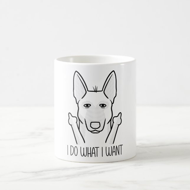 Stubborn Malinois Dog Belgian Shepherd Dog Kaffeetasse (Mittel)