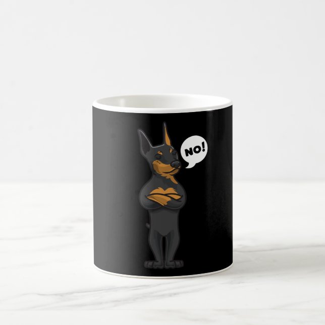 Stubborn Miniature Pinscher Kaffeetasse (Mittel)