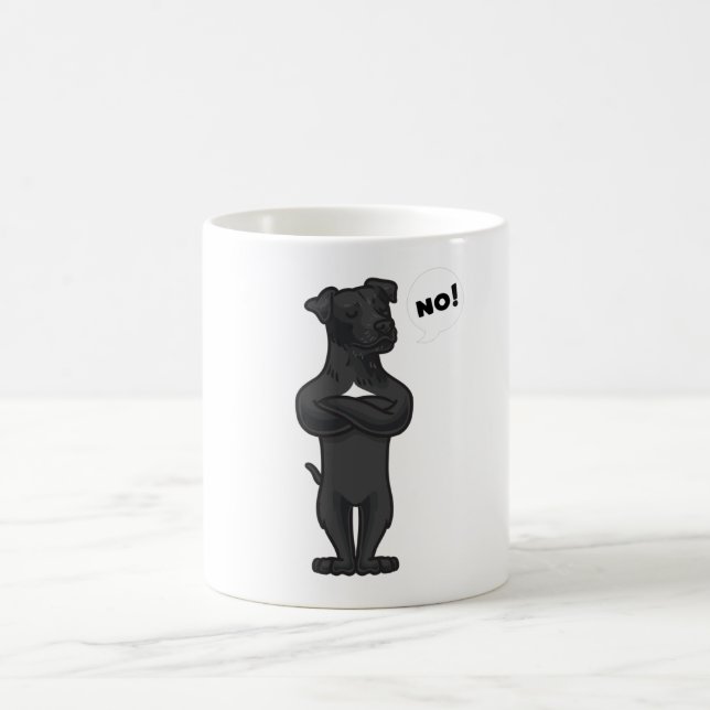 Stubborn Patterdale Terrier Dog lustig Kaffeetasse (Mittel)