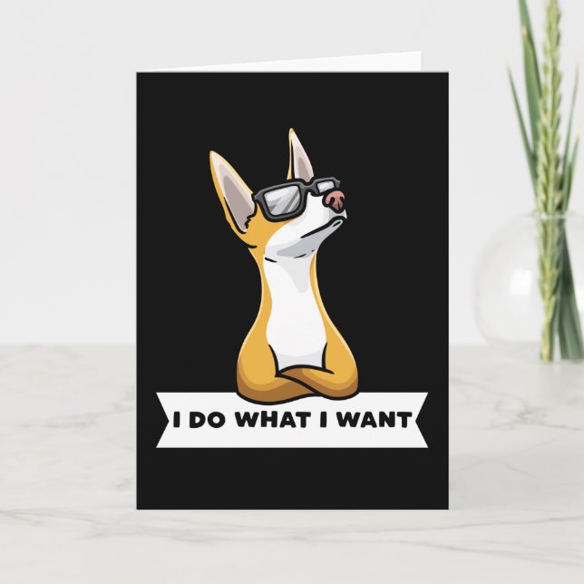 Stubborn Podenco Hund Karte (Vorderseite)