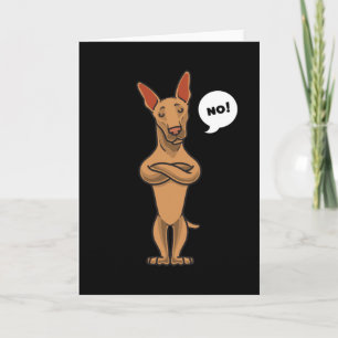 Stubborn Podenco Hundegeschenk Karte