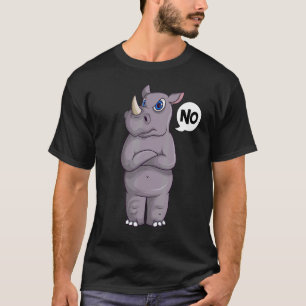 Stubborn Rhino Rhinos Frauen Kinder Mädchen T-Shirt