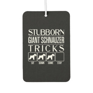 Stubborn, Riesenschnauzer, Funny Giant Schna Autolufterfrischer